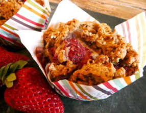 Muffins aux fraises