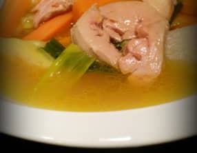 Pot au feu au foie gras poché