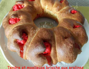 Tendre et moelleuse brioche aux pralines