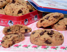 Cookies au spéculoos et chocolat
