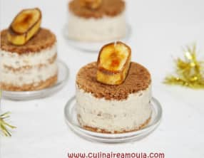 Mille-feuilles glacé banane pain d'épices