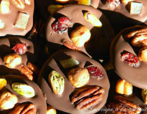 Palets mendiants au chocolat