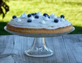 Tarte marron myrtille d'après Lenôtre