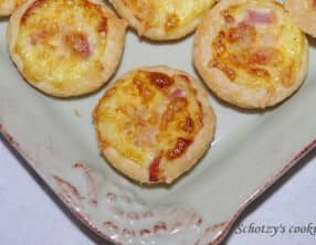 Minis quiches pour l'apéritif