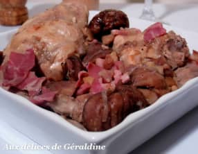 Lapin aux lardons et aux marrons