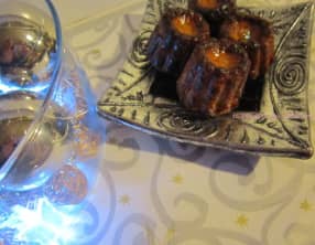 Cannelés aux figues et terrine de chardonnay