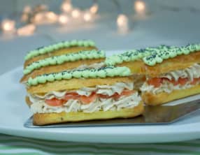 Eclairs saumon et wasabi