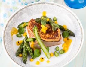 Pavé de Thon « Rossini » sauce Mangue