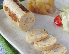 Boudin blanc aux éclats de marron