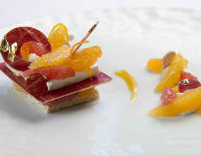 Cheesecake aux agrumes, mascarpone et Rice Krispies