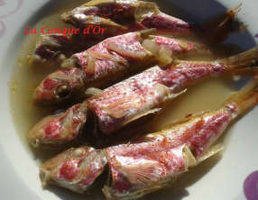 Petits rougets dans leur bouillon