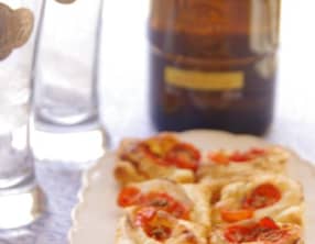 Minis tartelettes aux tomates cerise et au chèvre