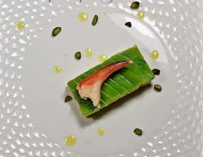 Crabe avocat pois mange tout