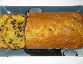 Cake pistache et pépites de chocolat