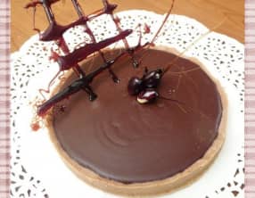 Tarte au chocolat corsé