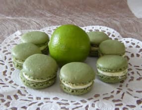 Le macaron au citron vert
