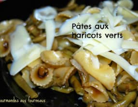 Pâtes aux haricots verts