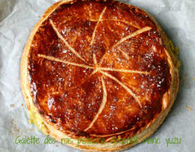 Galette des rois à la pistache et au chocolat blanc