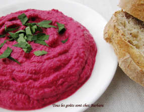 Purée de betteraves au tahini