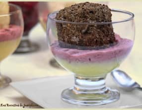 Œufs en neige et mousse d’amarena