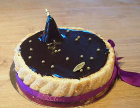 Charlotte chocolat-poire-tonka