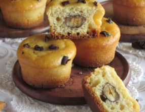 Moelleux à l'amande, à la noisette et aux éclats de fève de cacao