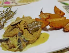 PST aux champignons sauce moutarde et potatoes maison