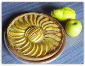 Tarte pommes-coing