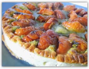 Tarte abricots-pistache