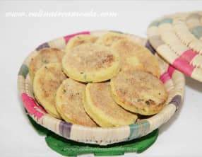 Galette de semoule marocaine à la menthe "Harcha"