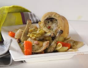 Pot-au-feu aux cuisses de pigeon