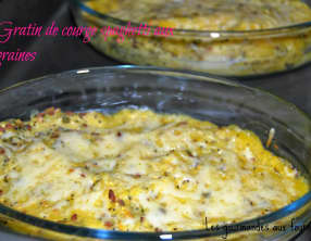 Gratin de courge spaghetti aux graines