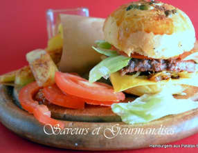 Hamburgers maison aux patatas bravas