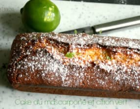 Cake mascarpone citron vert