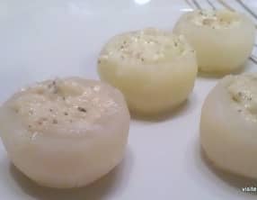 Petits navets farcies au fromages frais