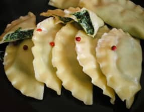Raviolis maison épinards et ricotta