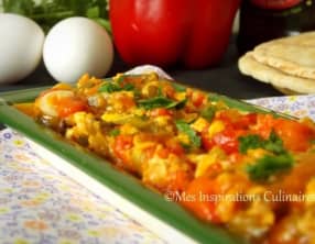 Salade de poivrons et oeufs