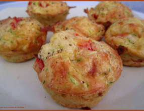 Muffins poivron et courgette