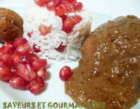 Poulet aux noix et grenades