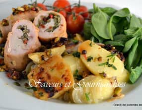 Gratin de pommes de terre aux oignons