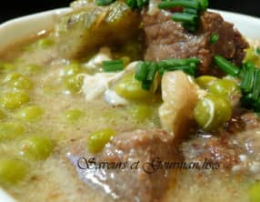 Petits pois aux artichauts