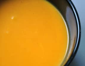 Soupe de potiron au lait de coco