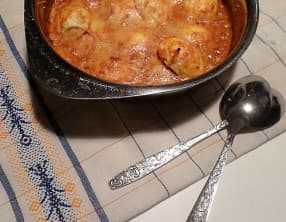 Oeufs durs gratinés à la tomate