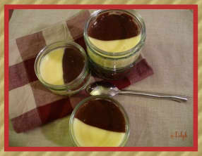 Crème dessert aux deux saveurs