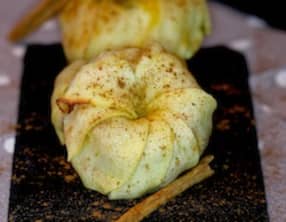 Gâteaux potimarron et rubans de pomme