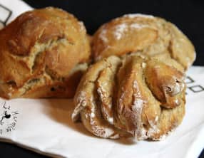 Petits pains sans pétrissage au seigle