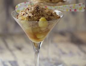 Pommes fondantes et mousse au caramel salé