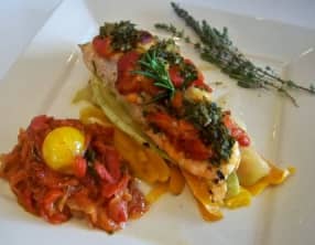 Papillotes de saumon à la catalane