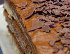 Bûche aux deux chocolats