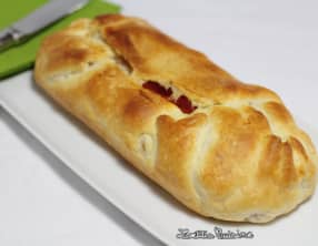 Feuilleté de patate douce et bolets